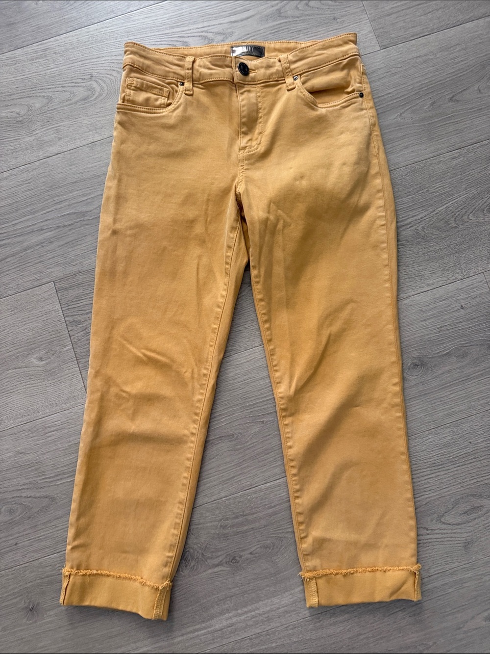 Kut from the Kloth Women's Mustard Straight Leg Jeans